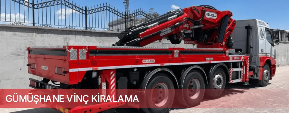 Gümüşhane İli Vinç Kiralama